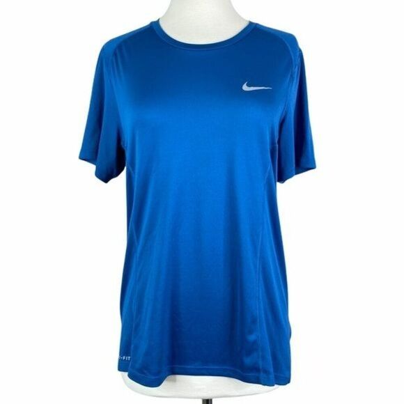 Nike Running T-shirt Size Small Solid Blue - Picture 1 of 5